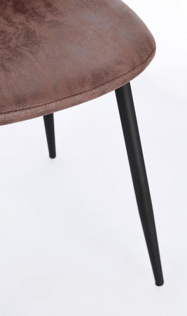 Sedia "Irelia" con struttura seduta e schienale in compensato, per arredo interno 52,5 x 42,5 x h 90 cm