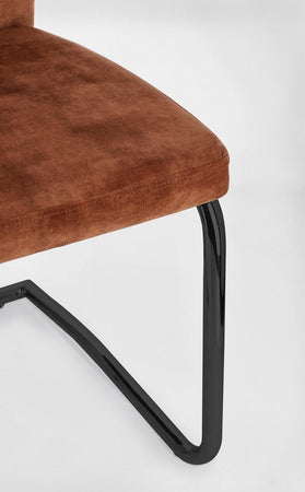 Sedia "Thelma" con struttura in acciaio, per arredo interno 43,5 x 62 x h 102 cm