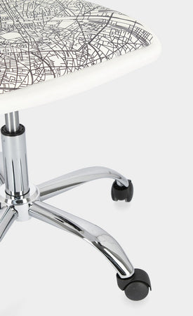 Sedia da ufficio girevole con ruote "Young" per scrivania cameretta bambini