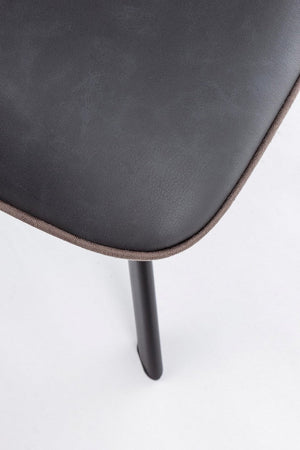 Sedia "Maxwell" con struttura in compensato, per arredo interno 44 x 62 x h 88 cm