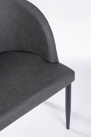 Sedia "Chris" con gambe in acciaio verniciato a polvere, per arredo interno 54 x 54 x h 76 cm