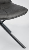 Sedia Kepler con gambe in acciaio verniciato a polvere epossidica, per arredo interno 50 x 66 x h 94 cm