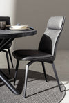 Sedia Lawrence con gambe in acciaio verniciato a polvere epossidica, per arredo interno 48 x 64 x h 92 cm