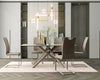 Sedia Kenneth con gambe in acciaio verniciato a polvere epossidica, per arredo interno 42 x 56 x h 102 cm