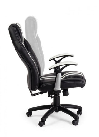 Poltrona "Spider" da gaming ed ufficio ergonomica, con braccioli, schienale reclinabile e ruote