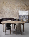 Sedia Maratriz con struttura in legno di frassino con finitura a base di nitrocellulosa, per arredo interno 52 x 63 x h 90 cm