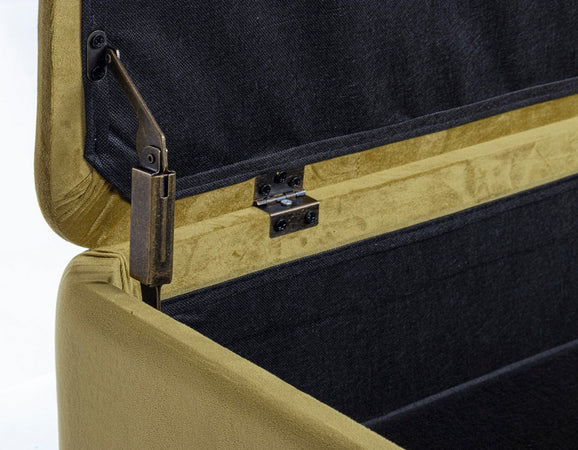 Panca Contenitore "Kira" per interno, con Struttura In Mdf E Compensato, da 120x42x42h cm