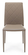 Sedia Achille con struttura in acciaio, per arredo interno 43,5 x 53,5 x h 92 cm