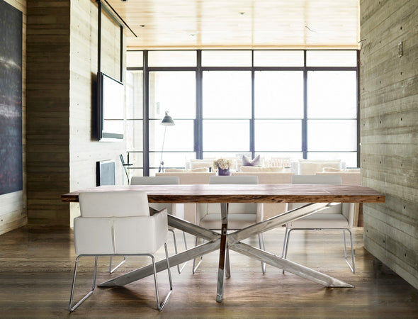 Sedia "Sixty Text" con struttura in acciaio e compensato, per arredo interno con braccioli, 60 x 54 x h 80,5 cm