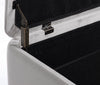 Panca Contenitore Kira per interno, con Struttura In Mdf E Compensato, da 120x42x42h cm