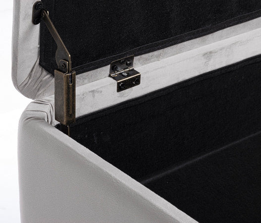 Panca Contenitore "Kira" per interno, con Struttura In Mdf E Compensato, da 120x42x42h cm