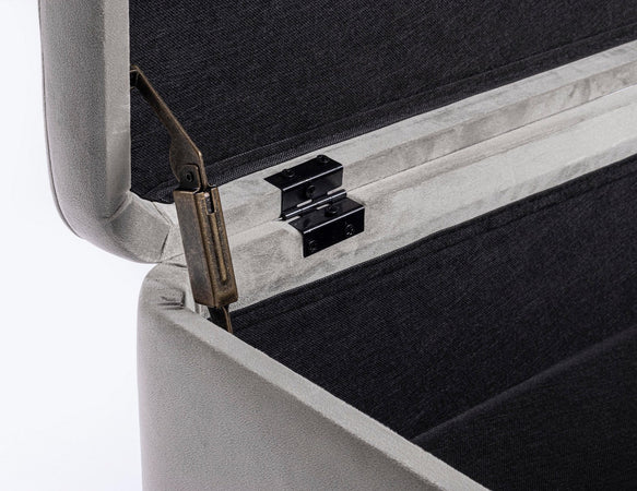 Panca Contenitore "Irina" per interno, con Struttura In Mdf E Compensato, da 110x42x42h cm