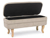 Panca Contenitore Chenille per interno, con Struttura In Legno Di Pino e Compensato, da 102x41x49h cm