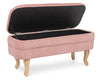 Panca Contenitore Chenille per interno, con Struttura In Legno Di Pino e Compensato, da 102x41x49h cm
