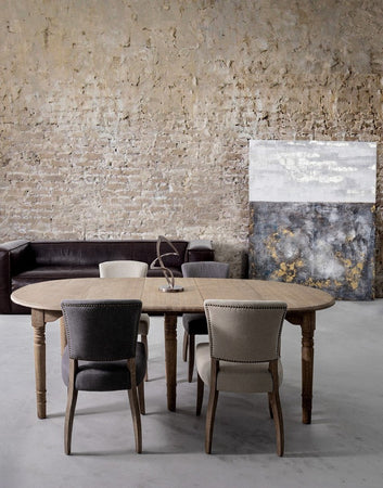 Sedia "Maratriz" con struttura in legno di frassino con finitura a base di nitrocellulosa, per arredo interno 52 x 63 x h 90 cm