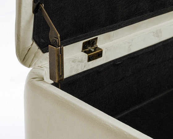 Panca Contenitore "Kira" per interno, con Struttura In Mdf E Compensato, da 120x42x42h cm
