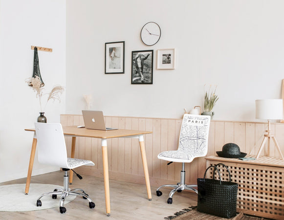 Sedia da ufficio girevole con ruote "Young" per scrivania cameretta bambini