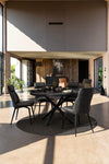 Sedia Lawrence con gambe in acciaio verniciato a polvere epossidica, per arredo interno 48 x 64 x h 92 cm