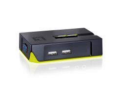 LevelOne KVM-0222 switch per keyboard-video-mouse [kvm] Nero, Verde (LevelOne ViewCon KVM-0222 - KVM switch)