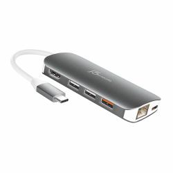 j5create JCD383-N Adattatore multiplo 9-in-1 USB-C (USB-C MULTI ADAPTER [9 FUNCTION - IN 1])