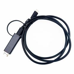 Yealink 330000008024 cavo e adattatore video 1,2 m HDMI tipo A [Standard] USB tipo-C Nero (YEALINK USB-HDMI-1.2M CABLE)