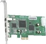 Dawicontrol DC-FW800 FireWire PCIe Hostadapter scheda di interfaccia e adattatore (Dawicontrol DC-FW800 PCIe - videooptag)