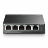 TP-Link TL-SG1005P switch di rete Non gestito Gigabit Ethernet [10/100/1000] Supporto Power over Ethernet [PoE] Nero (TP-Link Network switch - Unmanaged Gigabit Ethernet - [10/100/1000] Power over Et