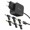 j5create JUP1565DCE-EN Caricabatterie per dispositivi mobili Universale Nero AC Interno (67W GAN PD USB-C MINI CHARGER - 6 TYPES OF DC CONNECTOR)