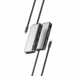 ALOGIC Fusion Pro TOUR Cablato USB 3.2 Gen 1 [3.1 Gen 1] Type-C Grigio (FUSION PRO TOUR USB-C 8-IN-1 - COMPACT DOCK)