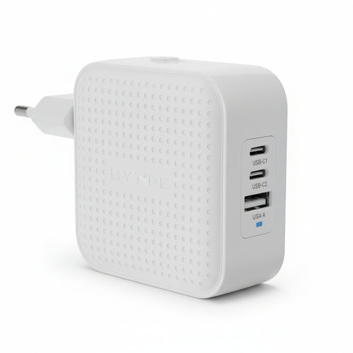 HYPER HJ1003WHWWGL Caricabatterie per dispositivi mobili Computer portatile, Smartphone, Tablet Bianco AC Ricarica rapida Interno (HYPER HJ 70W USBC TRAVL CHRGE - WHT)