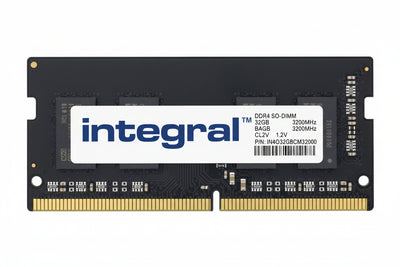 Integral TS1GSH64V2B1-IN memoria 8 GB 1 x 8 GB DDR4 (8GB LAPTOP RAM MODULE DDR4 3200MHZ PC4-25600 UNBUFFERED NON-ECC SODIMM 1.2V 1GX8 CL22 INTEGRAL)