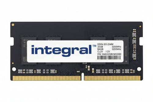 Integral TS1GSH64V2B1-IN memoria 8 GB 1 x 8 GB DDR4 (8GB LAPTOP RAM MODULE DDR4 3200MHZ PC4-25600 UNBUFFERED NON-ECC SODIMM 1.2V 1GX8 CL22 INTEGRAL)