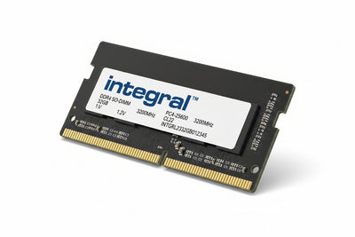 Integral TS1GSH64V2B-IN memoria 8 GB 1 x 8 GB DDR4 3200 MHz (8GB LAPTOP RAM MODULE DDR4 3200MHZ PC4-25600 UNBUFFERED NON-ECC SODIMM 1.2V 1GX8 CL22 INTEGRAL)