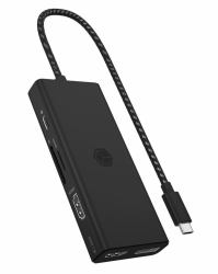 ICY BOX IB-DK4011-CPD Cablato USB 3.2 Gen 1 [3.1 Gen 1] Type-C Nero (ICY BOX IB-DK4011-CPD 10-in-1 USB Type)