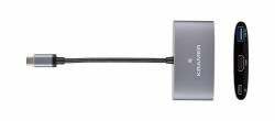 Kramer Electronics KDock-1 Cablato USB 3.2 Gen 1 [3.1 Gen 1] Type-C Argento (Kramer KDock-1 - dockingstation - USB-)