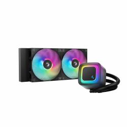 DeepCool LE240 V2 Processore Raffreddatore di liquidi tutto in uno 12 cm Nero (DeepCool LE240 V2 240mm Liquid CPU Cooler, Dual 120mm ARGB Fans, Anti-Leak Tech, Quiet Pump, High Performance for Intel