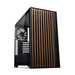 TecWare Timber ATX PC Case, High Airflow Mid Tower with Wood Front Panel, 4 Pre-Installed 120mm Fans, Tool-Free Dual Glass Panels, USB-C, Supports 360mm Radiators, ATX/mATX/ITX - Black