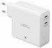 Deltaco PB-Q1004 Caricabatterie per dispositivi mobili Universale Bianco AC Ricarica rapida Interno (USB-C v?goplader med indbygget powerba)