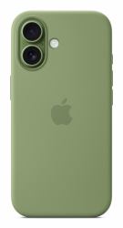 Apple MGEX4ZM/A custodia per cellulare 16 cm [6.3] Cover Verde (Apple - Cover per cellulare - Compatibilit? MagSafe - silicone - muschio chiaro - per iPhone 17)