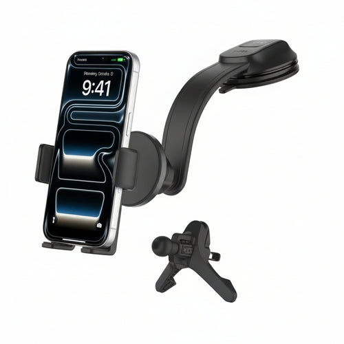 Belkin BoostCharge Supporto attivo Telefono cellulare/smartphone Nero (BELKIN MAGNETIC CAR MOUNT WITH - 15W QI2 WIRELESS CHARGING FOR AI)