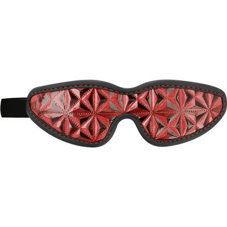 BEGME Mascherina fetish in morbido neoprene colore rosso e nero