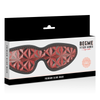 BEGME Mascherina fetish in morbido neoprene colore rosso e nero
