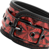 BEGME polsiere fetish in morbido neoprene colore rosso e nero