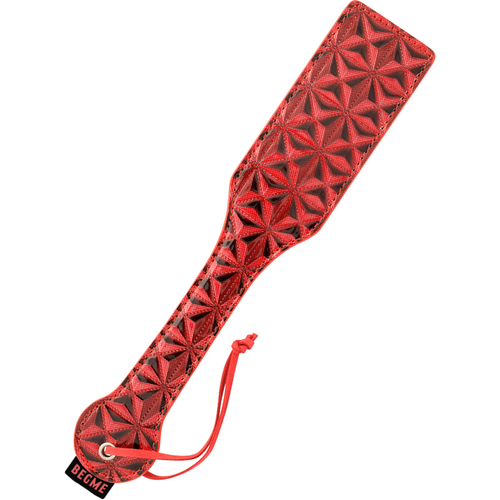 BEGME paletta per sculacciare fetish in morbido neoprene colore rosso e nero