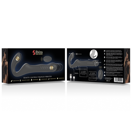 IBIZA FALLO INDOSSABILE VIBRATORE STRAPLESS STRAP ON FEMMINILE DOPPIO SENZA IMBRACATURA PER LEI LA DONNA 2 MOTORI VIBRAZIONE E UP & DOWN