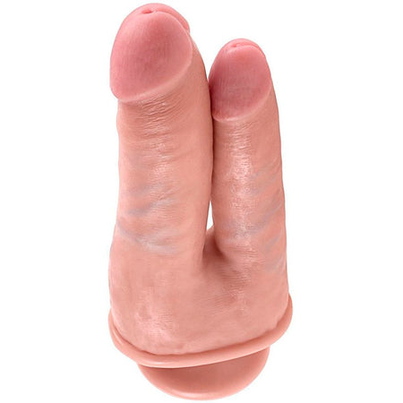 KING COCK DOPPIO FALLO REALISTICO ANALE VAGINALE IN MORBIDO PVC CON VENTOSA