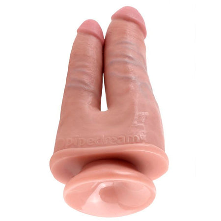 KING COCK DOPPIO FALLO REALISTICO ANALE VAGINALE IN MORBIDO PVC CON VENTOSA