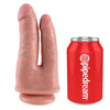 KING COCK DOPPIO FALLO REALISTICO ANALE VAGINALE IN MORBIDO PVC CON VENTOSA