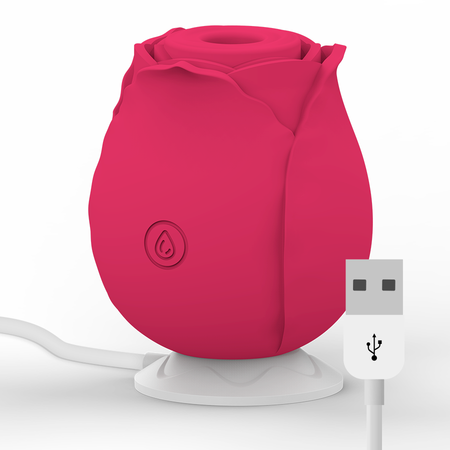 MIA ROSE AIR WAVE STIMULATOR EDIZIONE LIMITATA ROSA ROSSA SUCCHIA CLITORIDE CON USB
