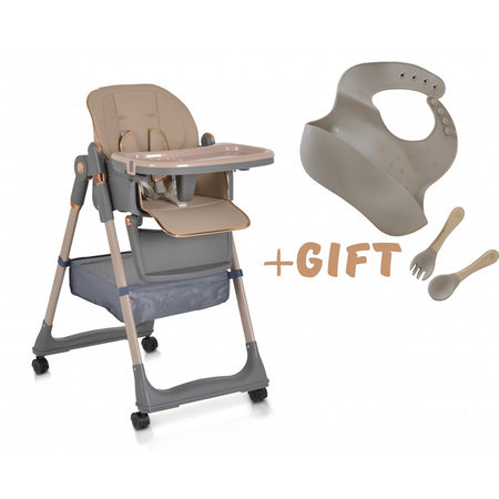 Seggiolone Moni Lindo + set pappa omaggio